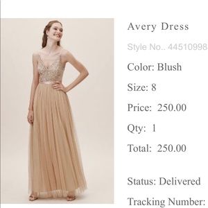 BHLDN bridesmaid dress. Avery